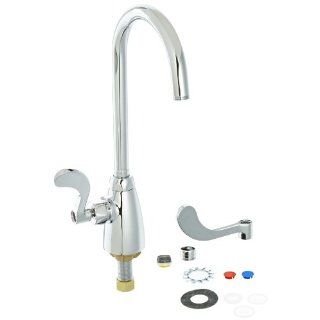 Zurn Z825B4 XL Single Lab Faucet With 5 3/8" Gooseneck And 4" Wrist Blade Handle Bathroom Sink Faucets