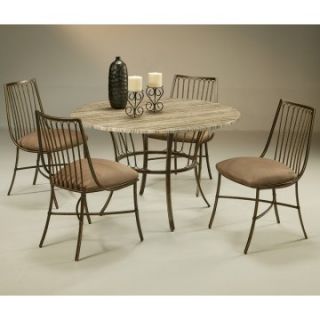 Pastel Victoria 5 piece Poly Travertine Top Dining Table Set   Dining Table Sets