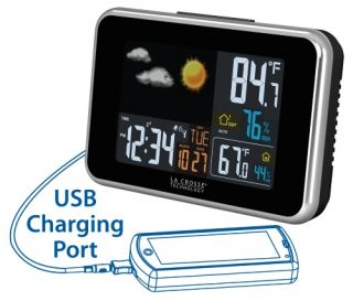 La Crosse Technology Wireless Color Weather Station with USB Charging   Weather Stations