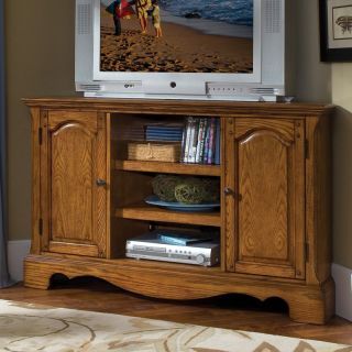 Home Styles Country Casual Corner Entertainment TV Stand   Oak Finish   TV Stands