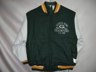 Green Bay Packers SUPERBOWL Reversible Varsity NFL YOUTH Jacket (Small 8)  Sports Fan Outerwear Jackets  Sports & Outdoors