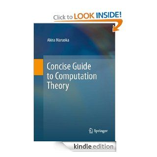 Concise Guide to Computation Theory eBook Akira Maruoka Kindle Store
