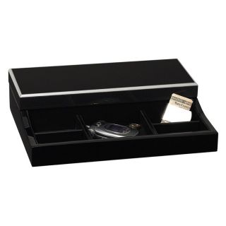 Socrates Men's Valet Watch Box with Initials Plate   Mens Jewelry Boxes