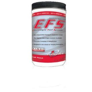First Endurance Electrolyte Fuel System EFS Drink   1 Case of Six Canisters (Fruit Punch) Sports & Outdoors