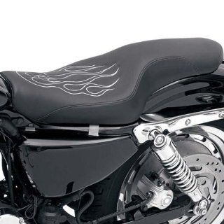 Saddlemen Tattoo Profiler Seat with Silver Flame Stitch 807 03 0516 Automotive