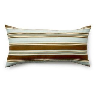 Spa Thick Stripes 18 x 36 Outdoor Decorative Pillow   Outdoor Pillows