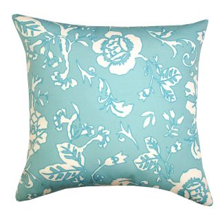 Divine Designs Blossom Outdoor Pillow   20L x 20W in.   Smoke Blue   Outdoor Pillows