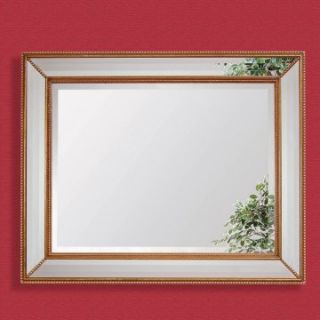 Gold Leaf Double Framed Oversized Mirror   50W x 40H in.   Wall Mirrors