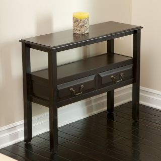 Grant Acacia Wood Accent Table   Dark Walnut   Console Tables