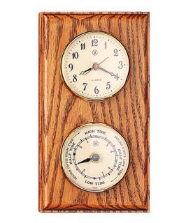 Bey Berk International Parkstone Tide Wall Clock   6 Inches Wide   Weather Stations
