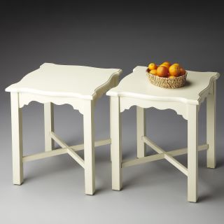Butler Bunching Table   Cottage White   End Tables