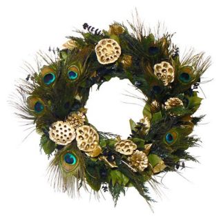 Luxury Peacock Wreath   Christmas Wreaths