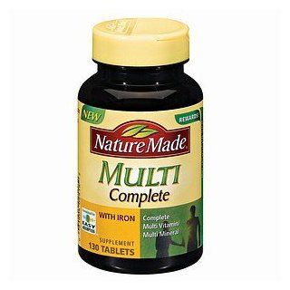 Nature Made Multi Complete with Iron, Tablets 130 ea Health & Personal Care