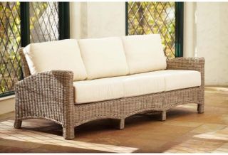 Anacara Pacifica All Weather Wicker Sofa   Wicker Chairs & Seating