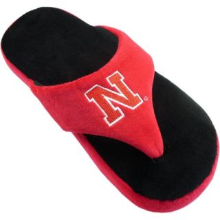 Comfy Feet NCAA Comfy Flop Slippers   Nebraska Cornhuskers   Mens Slippers