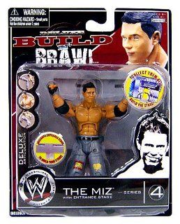 WWE Wrestling Build N' Brawl Series 4 Mini 4 Inch Action Figure The Miz Toys & Games