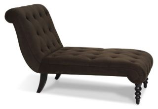 Avenue Six Curves Tufted Chaise Lounge   Indoor Chaise Lounges