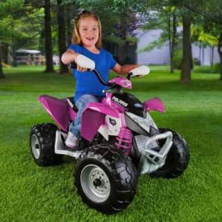 Peg Perego Polaris Outlaw ATV Battery Powered Riding Toy   Pink   Battery Powered Riding Toys