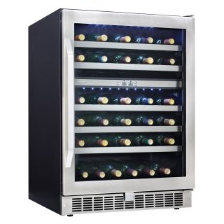Danby DWC153BLSST Silhouette Select 51 Bottle Built In Dual Zone Wine Cooler Frame   Wine Coolers