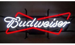 Budweiser Bowtie Neon Sign   Neon Signs