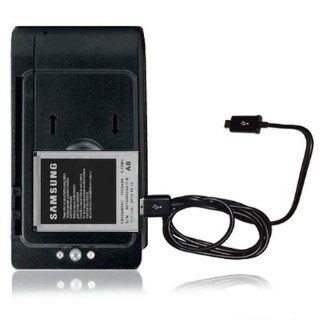 Generic Battery Compatible With Samsung Sidekick 4G T839 / SGH T839 + Battery Charger With USB Port + Micro USB V8 Black Data Cable Combo (EB504465LA) (T Mobile) Cell Phones & Accessories
