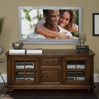 Riverside Cantata 60 Inch Glass Door TV Console   TV Stands