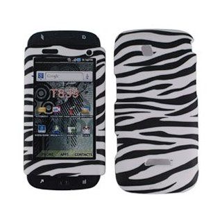 Tmobile Samsung Sidekick 4g T839 Accessory   Zebra Designer Protective Hard Case Cover + Lf Stylus Pen Cell Phones & Accessories