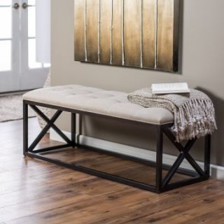 Belham Living Grayson Tufted Backless Bench   Bedroom Benches