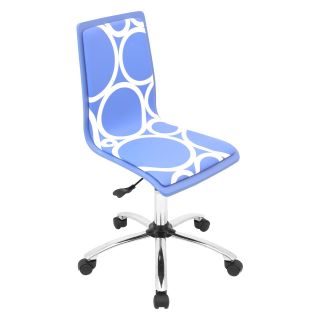 Printed Circles Computer Chair   Blue   Desk Chairs