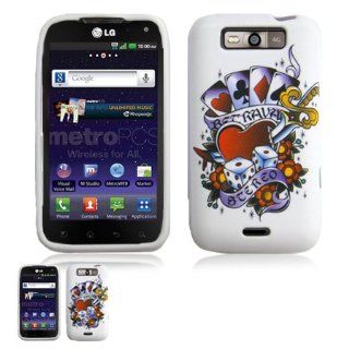 LG Connect 4G MS840 Poker Crystal Skin Design Case Cell Phones & Accessories