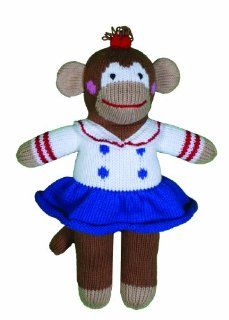 Zubels Monkey Girl Dorris 24 inch Hand Knit Doll Toys & Games