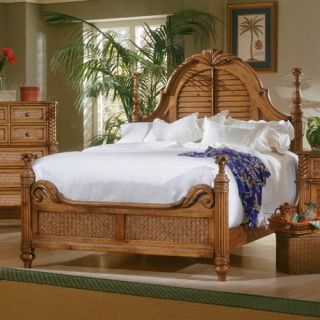 Progressive Furniture Palm Court Poster Bed   Island Pine   Poster Beds