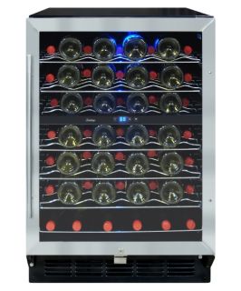 Vinotemp 58 Bottle Wine Cooler with Interior Display   Wine Coolers