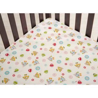 Kids Line Robots Play Fitted Sheet   Crib Sheets