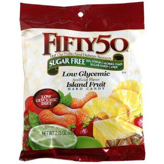 Fifty 50 Hard Candy, Island Fruit, 2.75 Ounce Packages (Pack of 8)  Grocery & Gourmet Food