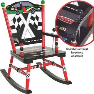 Levels of Discovery Race Car Rocking Chair with Sound   Kids Rocking Chairs