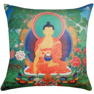 Divine Designs Garden Sangha Outdoor Pillow   20L x 20W in.   Multicolor   Outdoor Pillows