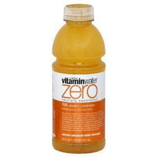 Glaceau Vitaminwater Zero Naturally Sweetened Water Beverage, Nutrient Enhanced, Rise, Orange, 20 Fl. Oz, ( Pack of 6 )  Gourmet Food  Grocery & Gourmet Food