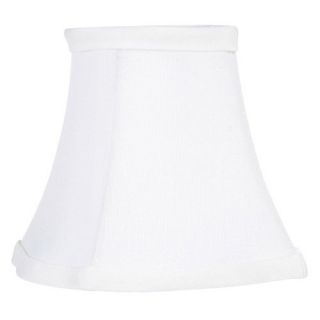 Livex S295 Fancy Square Silk Clip Chandelier Shade in White   Lamp Shades
