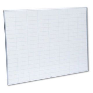 Magna Visual 48 x 36 in. Dry Erase Planning Board with 2 x 3 Grid   Dry Erase Whiteboards