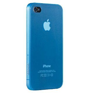 Ozaki iCoat IC844 BL 0.4 Slim Case for iPhone 4/4S   1 Pack   Retail Packaging   Blue Cell Phones & Accessories