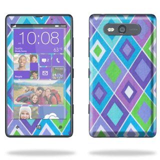 MightySkins Protective Skin Decal Cover for Nokia Lumia 820 Cell Phone AT&T Sticker Skins Pastel Argyle Cell Phones & Accessories