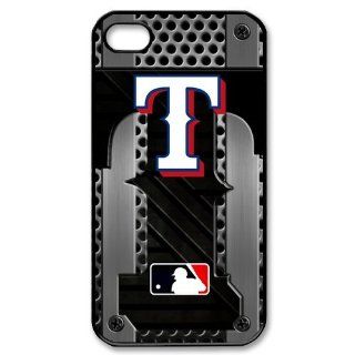 Custom Texas Rangers Back Cover Case for iPhone 4 4S IP 11924 Cell Phones & Accessories