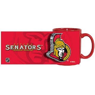 Ottawa Senators 11oz. Sublimated Mug   Red  Sports Fan Apparel  Sports & Outdoors