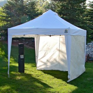 Undercover 10 x 10 Lightweight Pop Up Shade Canopy with 4 Sidewalls   Canopies