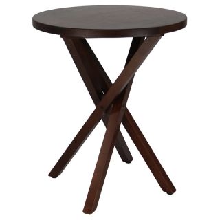 Criss Cross Table with Solid Walnut Top   End Tables