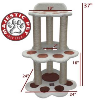 Majestic Pet Products 49 in. Bungalow Sherpa Cat Tree   Cat Trees