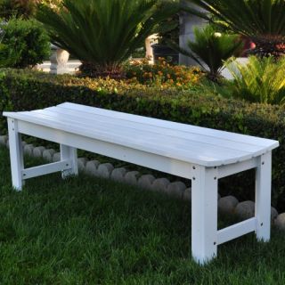 Shine Company Belfort Backless Garden Bench   Outdoor Benches