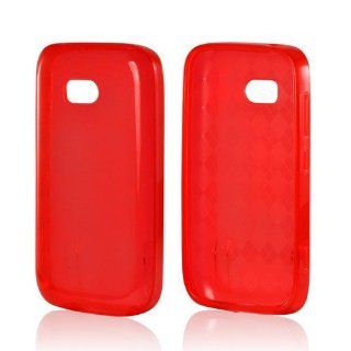 Red Argyle TPU Case for Nokia Lumia 822 Cell Phones & Accessories