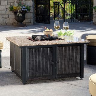 Uniflame Granite Table Propane Fire Pit   Fire Pits